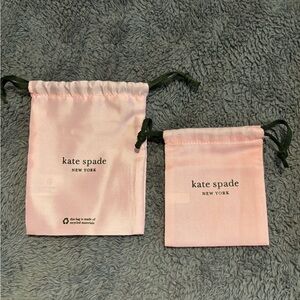 Kate Spade Pink Drawstring Pouches